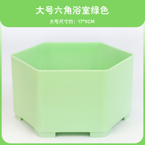 Bañera para hámster con tapa hexagonal de madera amarilla de 17x9 cm para baño y uso sanitario, fácil de limpiar - Product Image 5