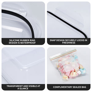 New Promotion <b>Hot</b> Style Cereal Storage Jar Airtight <b>Food</b> Storage <b>Containers</b> Plastic Kitchen and Pantry Organization Canisters - Product Image 5