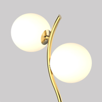 Délicat or + boule de verre lampe de bureau décorative nouveau Style de mode blanc chaud lit lampe latérale salle de lecture hôtel commutation contrôle