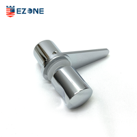 Poignée de style levier en acier inoxydable ambidextre en forme de O, moderne et minimaliste, EZONE EBA-1181, pour porte de douche sans cadre