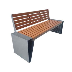 <span class=keywords><strong>Banc</strong></span> de jardin public urbain <span class=keywords><strong>en</strong></span> <span class=keywords><strong>bois</strong></span> et acier pour parcs municipaux extérieurs, <span class=keywords><strong>avec</strong></span> <span class=keywords><strong>dossier</strong></span> - Product Image 1