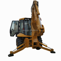 Schwerer Kleiner Garten-Traktor mit Frontlader und Heckbagger 15-26 Bagger-Radlader