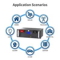 Batterie LiFePO4 25,6V 100Ah pour rack modulaire 2,56 kWh, stockage solaire compact, BMS Bluetooth/WiFi/CAN, 6000+ cycles, 16 unités en parallèle, Grade A
