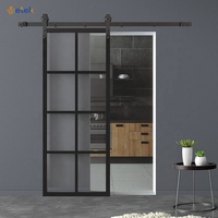 Noble Charnière Verre Douche Porte Cadre Vision Aluminium Cadre Verre Dressing Porte Battante