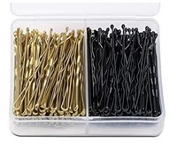 Vente en gros d'épingles à cheveux en métal noir et blond, épingles en U pour filles, accessoires pour la décoration des cheveux