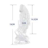 Juguete para adultos Extra grande claro TPE consolador gigante realista consoladores de cristal juguetes sexuales grandes