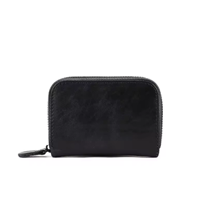Dompet koin Minimum Forever muda pria dompet kartu kulit kosong kecil dompet bisnis Label pribadi pengatur uang dompet kulit sapi - Product Image 1
