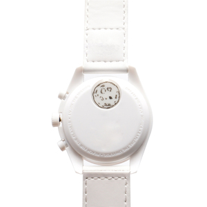 Reloj de Cuarzo Minimalista Blanco con Cronógrafo, Correa de Cuero, Caja Redonda de 40 mm, Pantalla Analógica, Reloj de Moda Unisex - Product Image 5