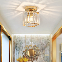 HUAYI Nouveau Produit E27 De Luxe Intérieur Salon Chambre Moderne Cristal Plafonnier