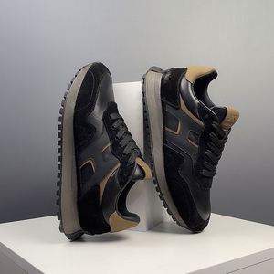 Chaussures de sport décontractées pour hommes - Chaussures de course légères pour le printemps - Tige en cuir véritable - Semelle extérieure en caoutchouc - Fermeture à lacets - Tendance - Product Image 3