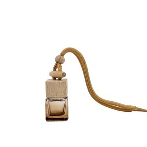 Custom Multi Color Square Amber Glass Perfume Diffuser with Screw Cap for <b>Car</b> Use Hanging <b>Car</b> Perfume Bottle - Product Image 5