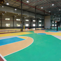 Revêtement de sol sportif en PVC acoustique écologique Runsure 22 dB, solution de pose rapide pour salle de jeux de maternelle, certifié EN 14904