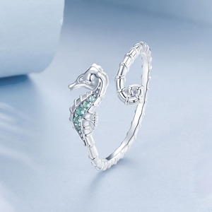 Anillos <span class=keywords><strong>de</strong></span> Plata <span class=keywords><strong>de</strong></span> Ley 925, Joyería <span class=keywords><strong>de</strong></span> Moda, Anillos <span class=keywords><strong>de</strong></span> Zirconia con Forma <span class=keywords><strong>de</strong></span> <span class=keywords><strong>Tortuga</strong></span>, Concha, Serpiente, Caballito <span class=keywords><strong>de</strong></span> Mar y Mariposa - Product Image 4
