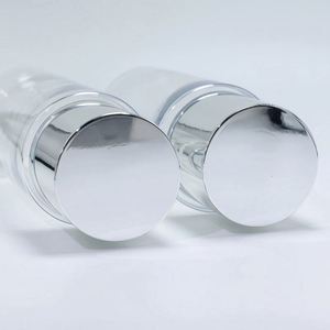 Eco-friendly Empty Skin Care 120ml/ 150ml/180ml Lotion <b>Bottles</b> with Sliver Cap Cosmetic PET Plastic Toner <b>Bottle</b> - Product Image 2