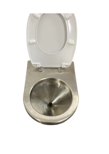 โถสุขภัณฑ์แบบยืนฉีดชำระสแตนเลสแบบสั่งทำพิเศษสำหรับพื้นที่สาธารณะ - Product Image 2