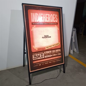 Panneau publicitaire double face en acier personnalisé, type A, sur pied, pour trottoir extérieur - Product Image 6