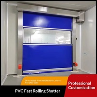 Puerta Enrollable de PVC de Alta Velocidad Personalizada de Fábrica, Puerta Automática de Clasificación Rápida para Almacenes, Logística, Talleres, Resistente al Viento, con Servomotor