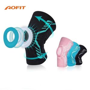 Hacer ejercicio Correr Levantamiento de pesas Soporte de rodilla con almohadilla de gel de rótula Nueva forma Estabilizador lateral Rodilla Manga de compresión Brace - Product Image 3