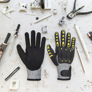 Gants de sécurité anti-coupure HPPE durables et respirants, avec grip texturé, poignet tricoté, sans silicone - Product Image 2