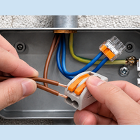 Offre Spéciale – Connecteur de Câblage Universel à Levier 32A 2 Broches PCT-212 – Bornier de Raccordement Rapide en Gros pour Câblage Électrique Domestique