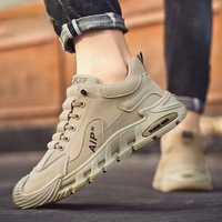 Chaussures décontractées pour hommes à semelle épaisse et doublure en maille absorbant les chocs, tendance et polyvalentes, chaussures de sport simples