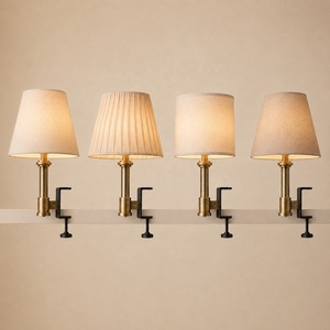 <span class=keywords><strong>Lampe</strong></span> murale sans fil rechargeable à <span class=keywords><strong>pince</strong></span> avec abat-jour en rotin, LED magnétique et télécommande pour chevet, bibliothèque, hôtel - Product Image 4