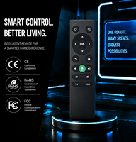 Dernier modèle de télécommande Air Mouse BLE 16 touches, couleur noir-vert, remplacement IR RF spécifique pour Android TV Box et projecteurs