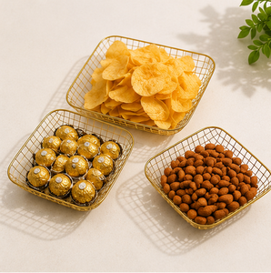 Home <b>Storage</b> Decorative Art Deco <b>Basket</b> Organizer Multipurpose Container Fruit <b>Basket</b> For Kitchen Counter <b>Storage</b> - Product Image 6
