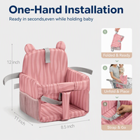 Housse rembourrée pour chariot de courses, fermeture à boutons en coton, housse pour chaise haute bébé garçon fille, housse de siège de restaurant
