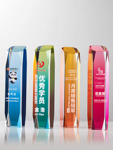 Trofeo <span class=keywords><strong>de</strong></span> Cristal con Degradado Moderno 2025 |   Medalla <span class=keywords><strong>de</strong></span> Honor <span class=keywords><strong>de</strong></span> la Empresa Tecnológica |   Logotipo Personalizado y Grabado 3D para Eventos Corporativos - Product Image 5