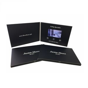 Brochure vidéo numérique LCD A5 de 4.3 pouces faite à la main nouvelle carte de voeux vidéo de conception pour le marketing d'affaires fournitures de fête promotionnelles - Product Image 1