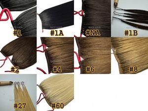 Extensioni per <span class=keywords><strong>capelli</strong></span> vergini originali più vendute, da un unico donatore, con nodo sottile in filo di <span class=keywords><strong>cotone</strong></span>, tipo Korea Twins, a due punte per trecce - Product Image 6
