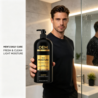 Shampoo réparateur hydratant à étiquette privée OEM, équilibrant le cuir chevelu, contrôlant l'excès de sébum, lotion pour le lavage des cheveux pour utilisation en salon et spa