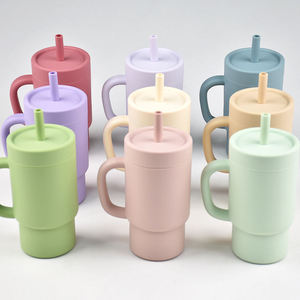 Taza de viaje minimalista de acero inoxidable 304 de grado alimenticio con tapa y pajita, libre de BPA, para adultos y niños, 9 colores disponibles, diseño unisex. - Product Image 2