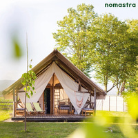 Tente Safari Entièrement Meublée pour le Glamping : Lodge de Luxe en Toile avec Isolation Thermique et Espace Salle de Bain