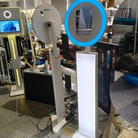 Photomaton DSLR en plein air avec écran tactile LCD, impression instantanée, design carré pour fêtes et événements, marque GT