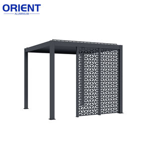 3x3 3x4 4x4 <span class=keywords><strong>6x4</strong></span> M Pergola d'extérieur moderne d'usine Oem Pergola à persienne en aluminium - Product Image 3