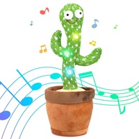 Nuevo Juguete de Peluche de Cactus Bailarín de 32 cm de la Marca LINK, 100% Poliéster, Funciona con Pilas, para Edades de 2 a 13 Años, Gran Venta 2022