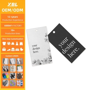 Etiquetas Colgantes de Papel con Estampado en Caliente Ecológicas y de Lujo Personalizadas y Etiquetas con Cordón para Ropa de Alta Gama - Product Image 1