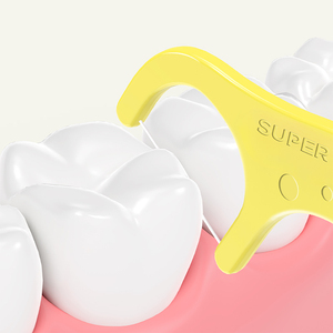Hilo Dental Infantil <span class=keywords><strong>Super</strong></span> Deer, Paquete de 100 Unidades, 4 Colores, Mango Ecológico de PLA, Material de Hilo de Polietileno - Product Image 4