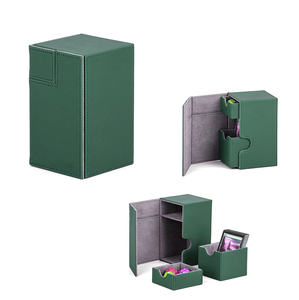 MIO 100 + Logo personnalisé Pu Card TCG Deck Box Ultimate Guard Graded Plastic pour Commander <span class=keywords><strong>Yugioh</strong></span> Vault Drawer for Storage <span class=keywords><strong>Play</strong></span> - Product Image 6