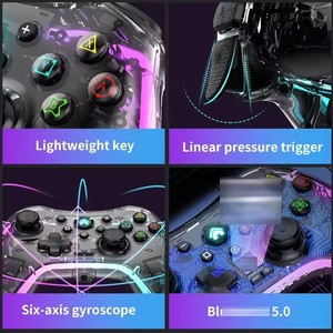 Controlador RGB inalámbrico S30 9300, compatible con BT, función de despertador, LED ajustable para interruptor NS/PC/teléfono - Product Image 5