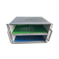RDEKONO Rittal Schroff 6U Chassis Subrack 19 pouces, boîtier en aluminium avec plaque de couvercle et rail de guidage, fabricant de guides de carte