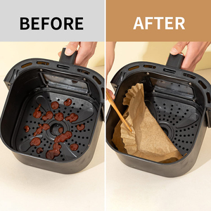 Air Fryer Disposable Paper Liner Food Grade Parchment Liners Non-Stick <b>Baking</b> Paper Airfryer Papier - Product Image 2