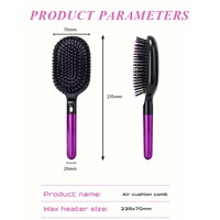 Hochwertiger Luftkissen-Kamm, Weitgezahnte Kopfhaut-Massagebürste für Voluminöses Haarstyling, Entwirrender Paddelkamm für Zuhause & Salon