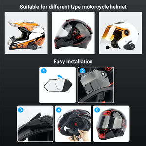 Intercomunicador para Motocicleta <span class=keywords><strong>Ejeas</strong></span> <span class=keywords><strong>Q7</strong></span> Full Duplex, Tecnología Inalámbrica Bluetooth para 7 Conductores, Accesorio para Cascos de Motocicletas y Bicicletas - Product Image 4