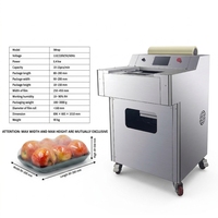 Automatische stretchfolie voedselverpakkingsmachine voor supermarkt, vlees, groenten, fruit, PVC clingfolie trayverpakking, CE-gecertificeerd