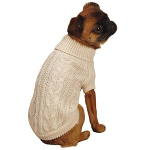 Paleo rajutan hewan peliharaan anjing Jumper produsen multi-warna hangat lembut kucing anjing memutar rajutan musim dingin Sweater hewan peliharaan padat pakaian - Product Image 5