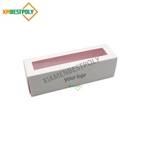 6 paquets de boîtes d'emballage en papier macaron imprimées personnalisées Boîtes à tiroir pour desserts et biscuits avec fenêtre supérieure