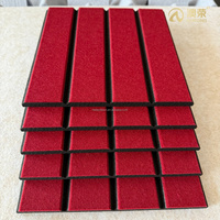 Panneaux acoustiques muraux à lattes en feutre double couche, à grille rayée, pour l'insonorisation, pour la décoration de cinéma maison, KTV et salles de cinéma